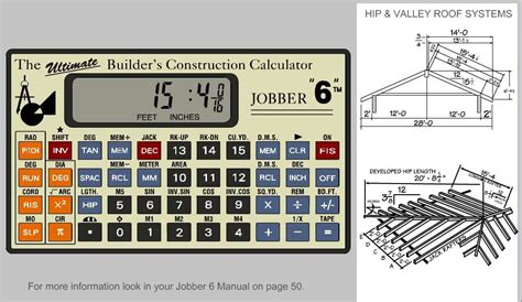 Jobber 6 Construction Calculator Solving Hip And Valley Roof Systems