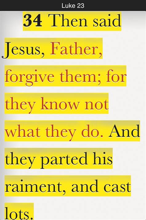 Verse For Forgiveness Then Said Jesus Father Forgive Them For