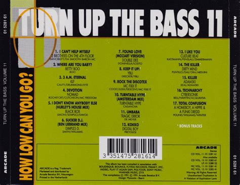 Turn Up The Bass 11 Zie Achteromslag Cd Album Muziek Bol