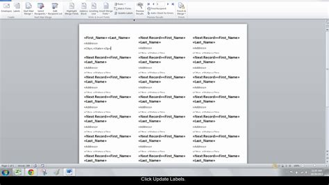 If you want to create multiple labels with same address, you should input it in the address box. Making Address Labels with Mail Merge - YouTube