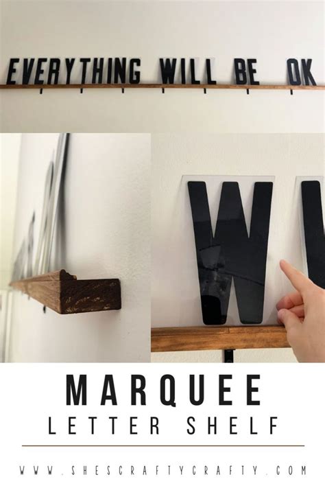 How To Make A Marquee Letter Shelf Marquee Letters Diy Marquee