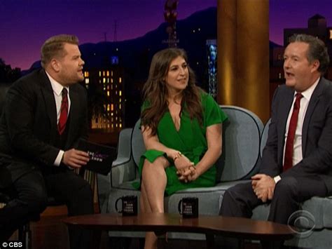 Mayim Bialik Flashes Piers Morgan On The Late Late Show To