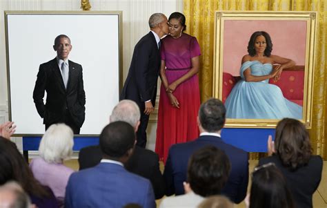 the obamas return to the white house for portrait reveal npr