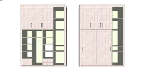 Desain kamar tidur kecil dengan lantai mezzanine. lemari kamar tidur | 3D Warehouse