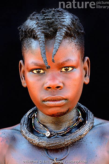 Stock Photo Of Portrait Of Himba Girl With The Typical Necklace And