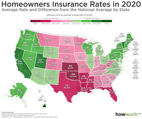 Maybe you would like to learn more about one of these? Mapped: Average Homeowners Insurance Rates for Each State