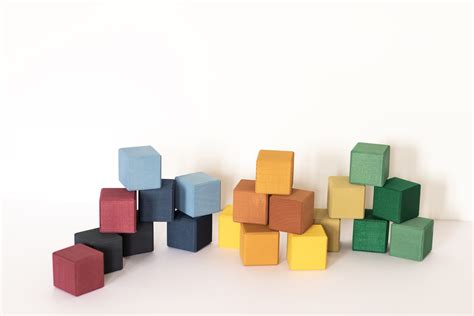Cubes Colorés En Bois Raduga Grez Trendy Little