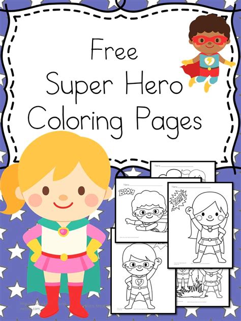 Here is a super fun activity that you and your child both can do as a team. Superheroes Coloring Pages - Free Fun for Kids!