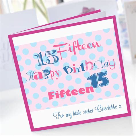 What To Get For 15th Birthday Girl Personalised Girls 15th Birthday