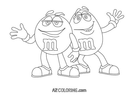 M And M Coloring Pages At Free Printable Colorings