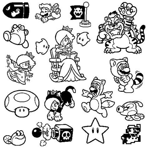 Super Mario 3d World Printable Coloring Page Coloring Home