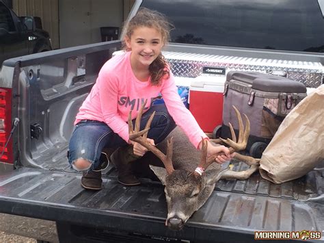 10 Year Old Girl Kills Big Texas Buck