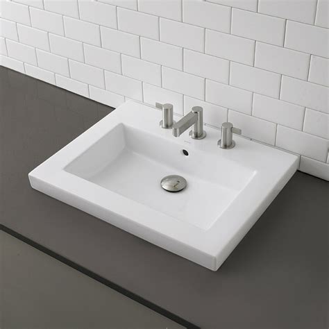 Classically Redefined Rectangular Semi Recessed Bathroom Sink Wayfair
