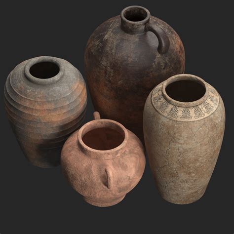 Clay Pots 3d Model By Universe3d Ubicaciondepersonascdmxgobmx