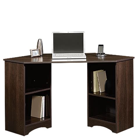 53 Casual Four Shelf Corner Desk In Cinnamon Cherry Mathis Brothers