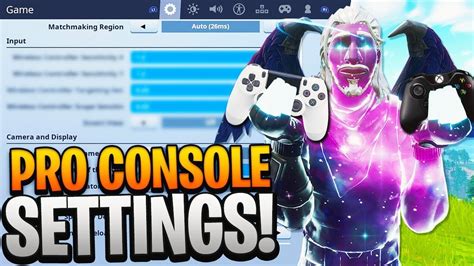 The Best Fortnite Console Settings Pro Player Settings On Controller