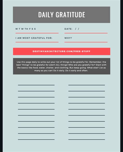 Gratitude Worksheets For Adults