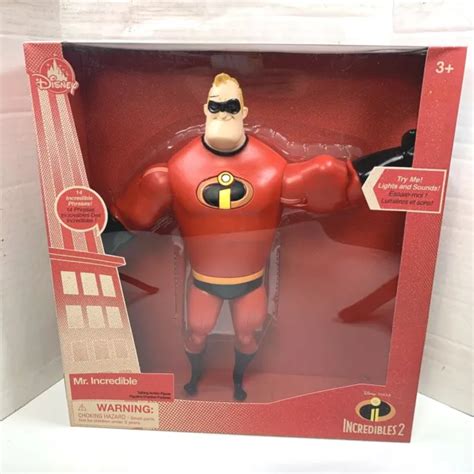 Mr Incredible Light Up Talking Action Figure Incredibles 2 Disney Store 2018 15 95 Picclick