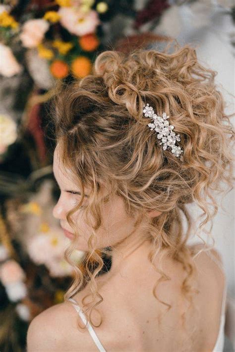 Curly Hairstyles For Wedding 45 Charming Bride S Wedding Hairstyles