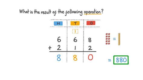 Lesson Column Addition Of Three Digit Numbers Regroup Ones Nagwa