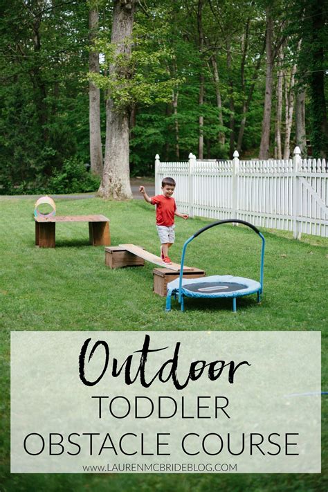 Mom   Baby // Outdoor Toddler Obstacle Course | Toddler obstacle course, Kids obstacle course 