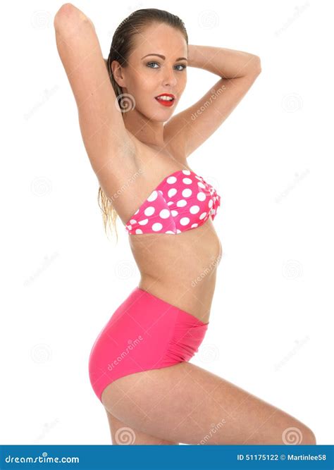 Femme Sexy Pin Up Model Dans Un Bikini Photo Stock Image Du