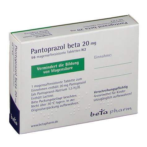 Pantoprazol beta 20 mg 56 St - shop-apotheke.com