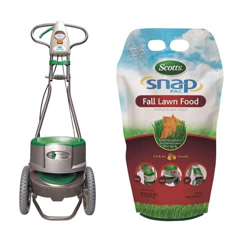 Scotts turf building lawn fertilizer. Scotts 4M Snap Pac Fall Lawn Food with Snap Spreader ...