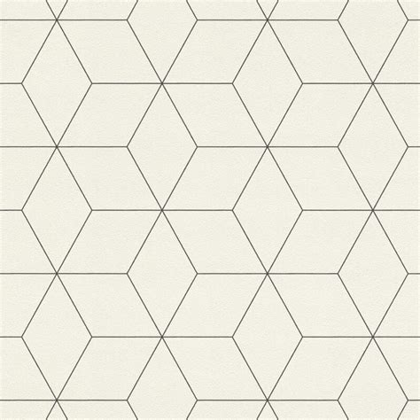 Rasch Mono Geometric Off Whiteblack Wallpaper 624304