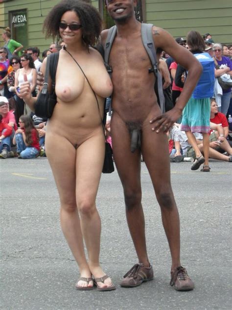Our Nudist Neighbour With Big Pierced Cock And His Wife With Big Tits And Huge Shaved Pussy Like