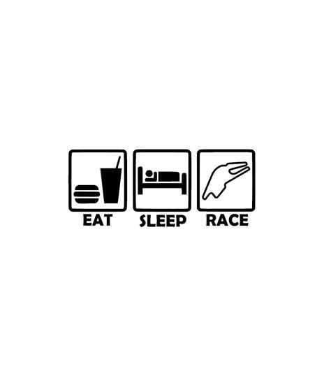 Stickers Eat Sleep Race 2