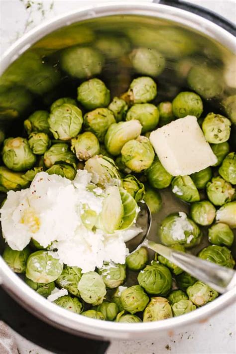 Creamy Instant Pot Brussel Sprouts Brussels Sprouts With Bacon Recipe