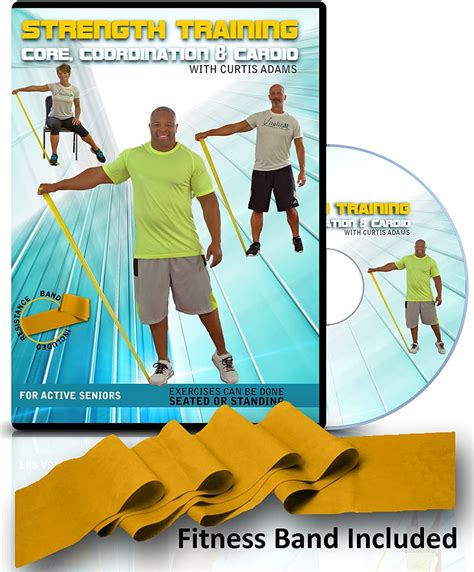 Vitality 4 Life With Curtis Adams Senior Exercise Dvd Resistance Band