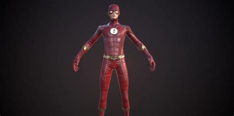 The Flash Character 3d Model Cgtrader