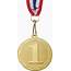 1st Place Fusion Medal With Ribbon Gold 45mm 175