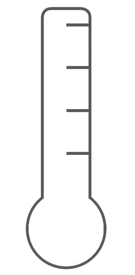 Free Printable Thermometer Template
