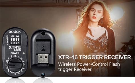 godox xtr 16 2 4g wireless remote control flash receiver for x1c x1n xt 16 transmitter trigger