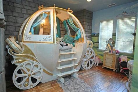 Cinderella princess bed kids bedroom set 8113#. Princess carriage bed ♡ | Themed kids room, Extreme ...