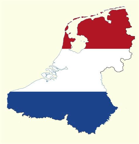 Greater Netherlands Flag Map Rimaginarymaps