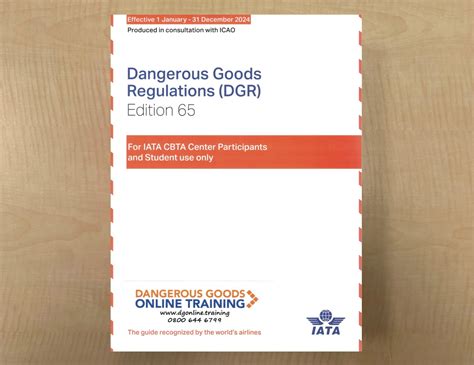 Dangerous Goods Training Iata Dgr Th Edition Dangerous Goods
