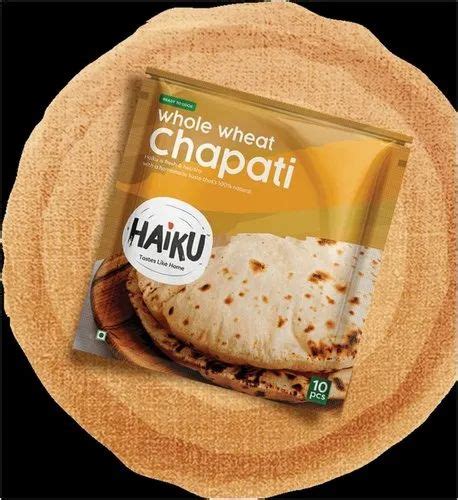 Chapathi Semi Cooked Haiku Whole Wheat Chapati Packaging Type Pouch At Rs Pouch In Chennai