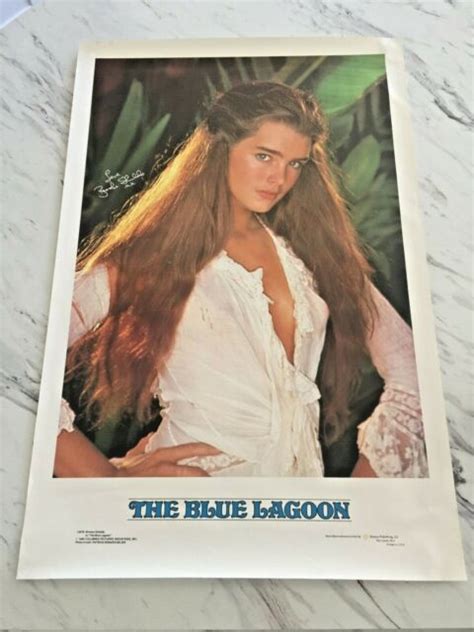 Vintage Poster 1980 Brooke Shields Blue Lagoon Movie 23 X 36