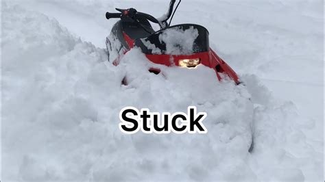 Riding My Snowmobile In Deep Snow Youtube
