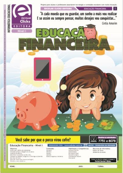 Projeto Educação Financeira Portal Escolar Clicks Em 2020 Educação