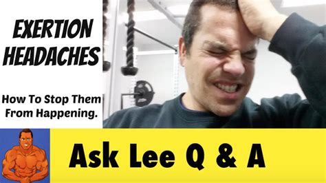 Generally this type of headache occurs either during or just after and aerobic work out. Exertion Headaches while Working Out in the Gym - YouTube
