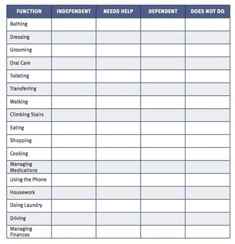 Activity Director Care Plan Template