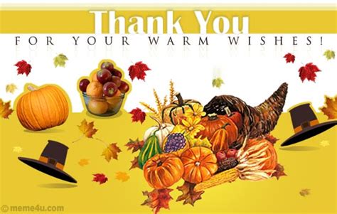 Thanksgiving Thank You Card Thanksgiving Thank You Ecard
