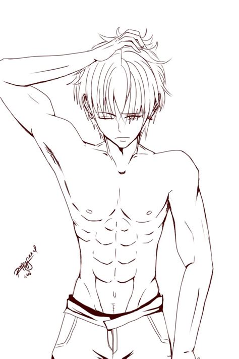Anime Guy Coloring Page By Korean Uke On Boy Pages Anime