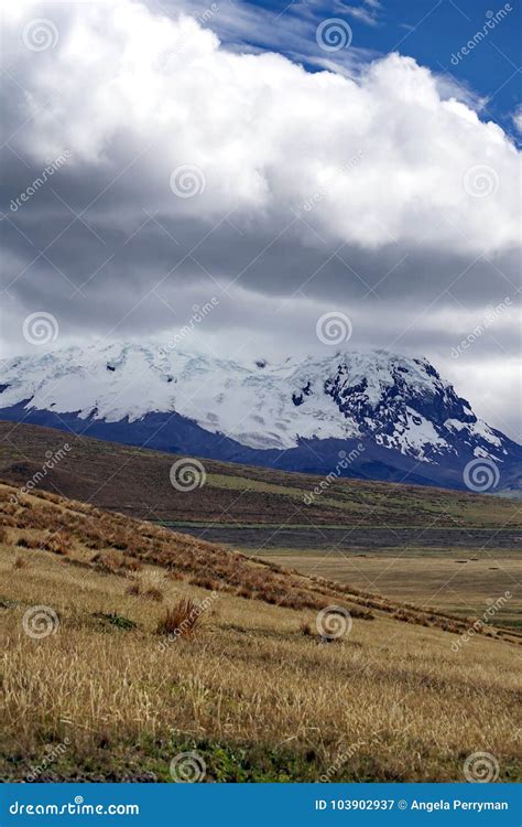 Glacier Capped Volcano In The Antisana Ecological Reserve Ecaudor