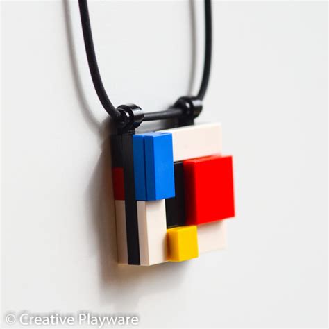 Gerrit Rietveld Inspired Pendant Made With New Lego Bricks Creative
